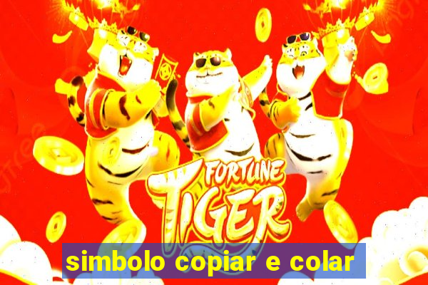 simbolo copiar e colar